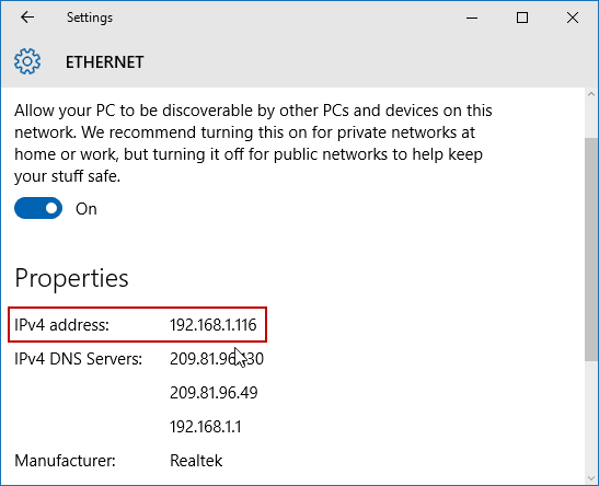 Change Your IP Address on Windows