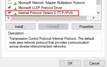 Disable IPv6