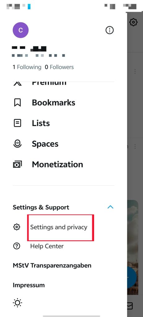 Settings and privacy on your Twitter