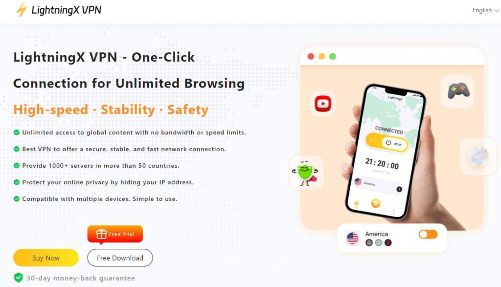 LightXtreme VPN Home Page