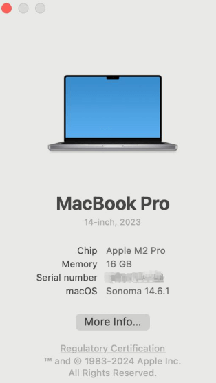 About This Mac