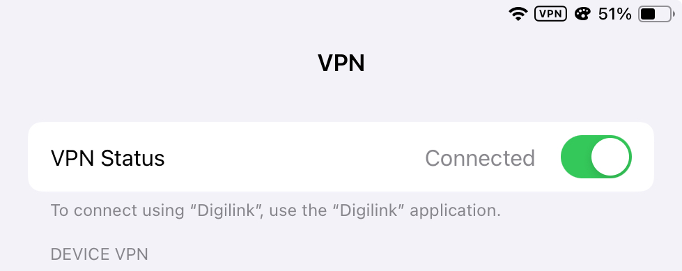 Проверьте подключение к VPN