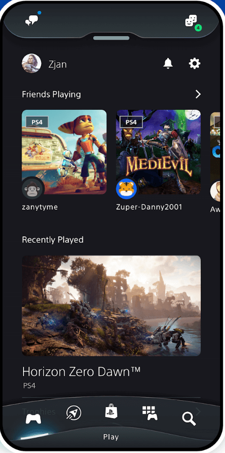 Приложение PlayStation на Android