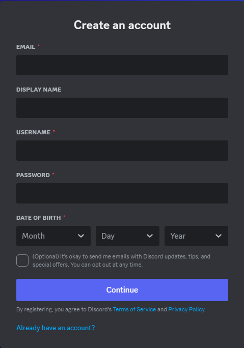 Discord 등록