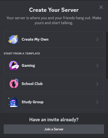 Alt= 개인 Discord 서버 만들기