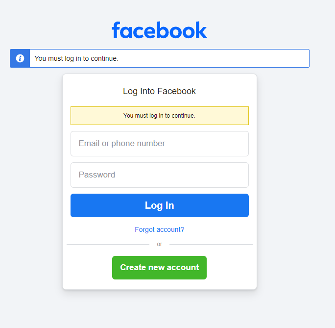 フェイスブックにログインする