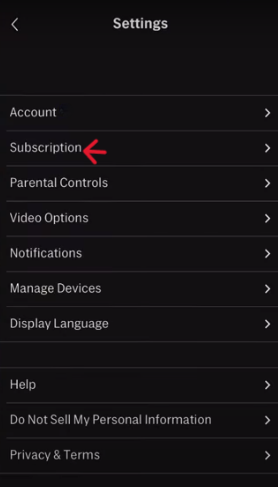 Check subscription on HBO Max