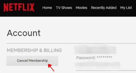 Netflix 취소 방법
