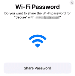 Share WiFi Password from iPhone/iPad to Another Apple Device