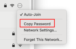 Share WiFi Password on Mac