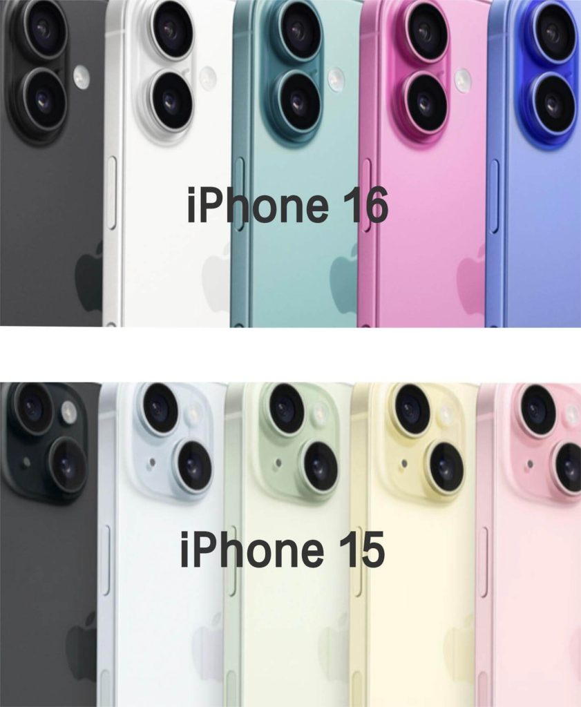 iPhone 16 vs 15: Colors