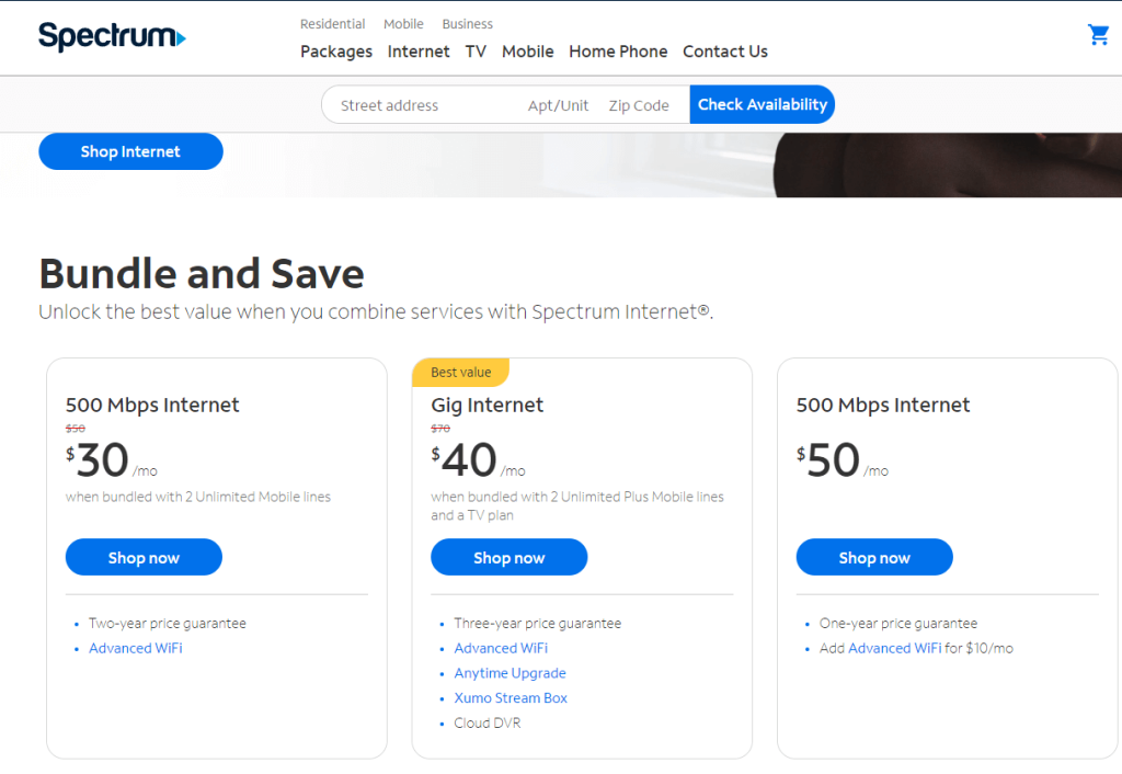 Bundle and Save for Spectrum