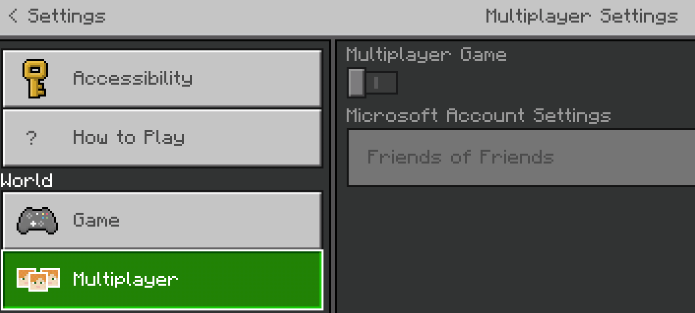 Minecraft에서 "멀티플레이어 게임" 활성화