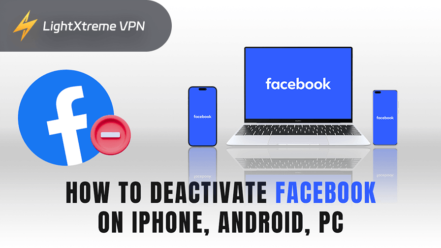 iPhone, Android, PC에서 Facebook 비활성화하는 방법