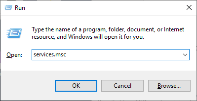 Windows 자동 업데이트 중지 1단계: 시스템 실행 설정을 열고 "services.msc"를 검색하세요.