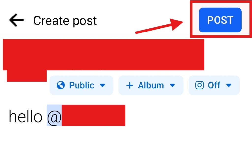 Click on the “Post”