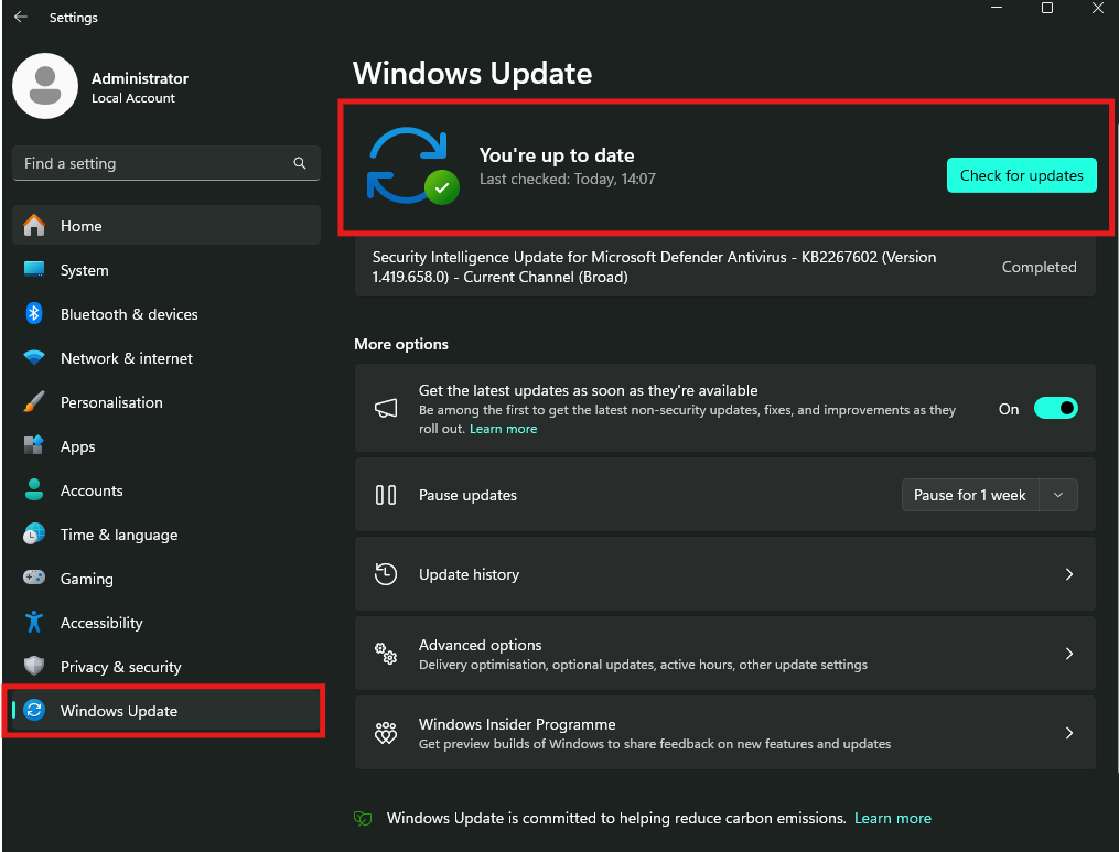 Обновление Windows
