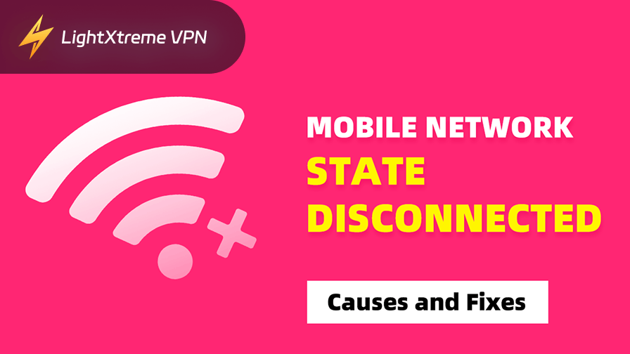 Mobile network state disconnected