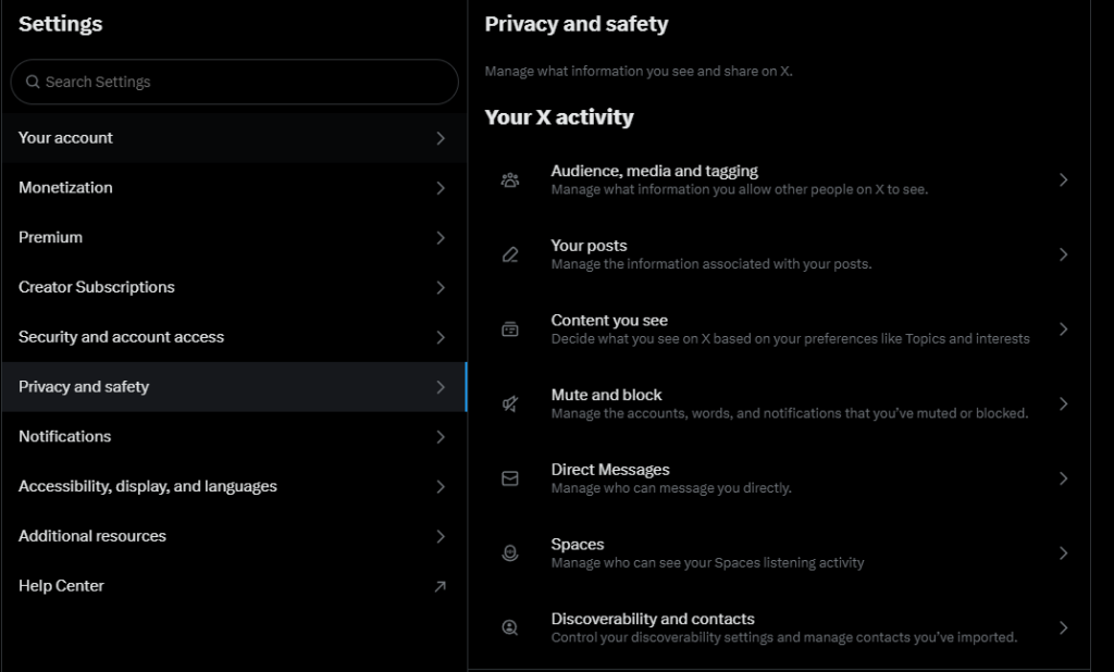 Adjust Your Privacy Settings