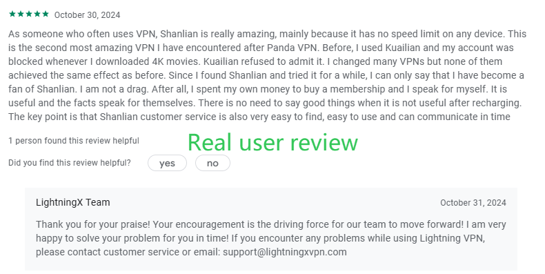 LightXtreme VPN Real user review