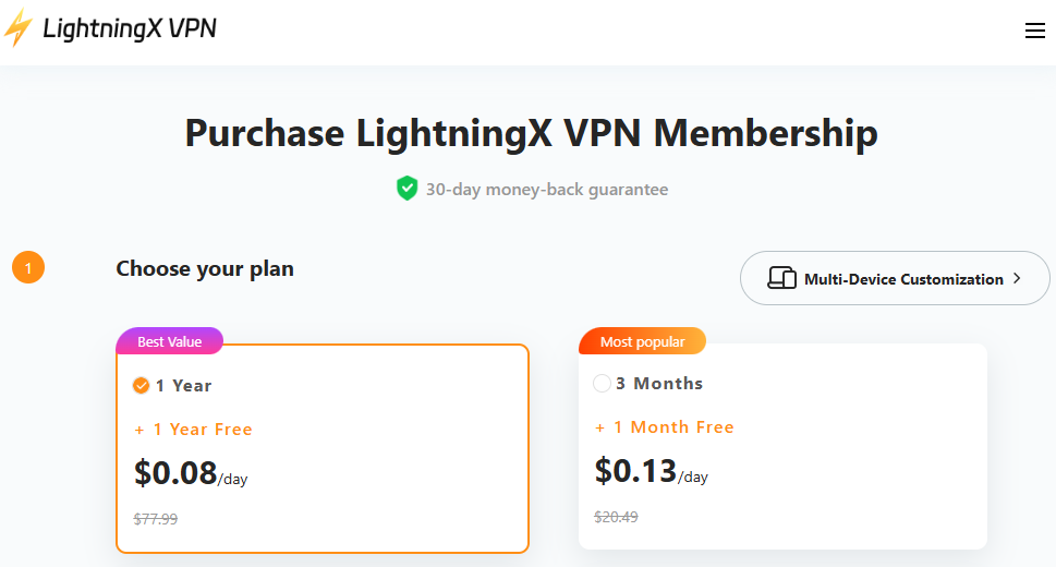 购买 LightXtreme VPN