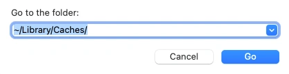 type: ~/Library/Caches