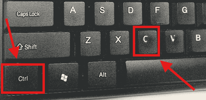 复制:Ctrl+C