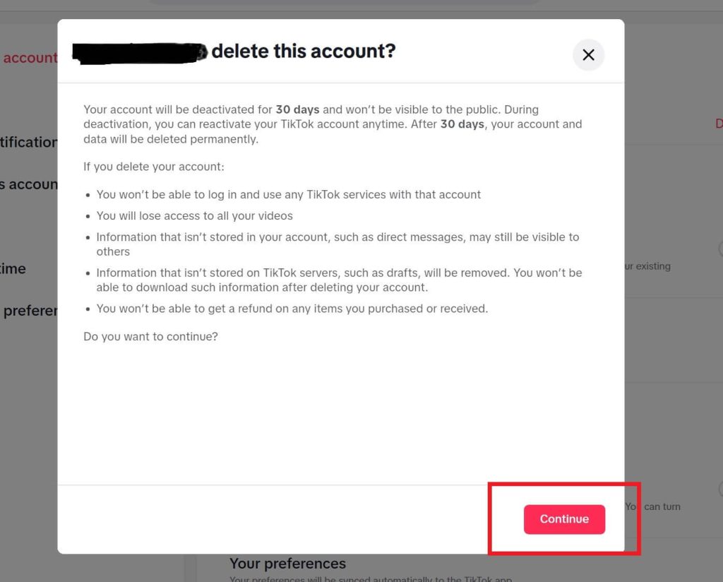 Click "Continue"