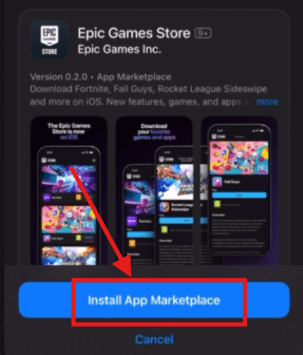 Install app Marketplace