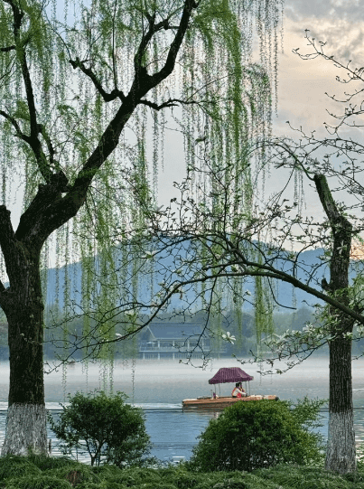 西湖の風景、杭州、中国