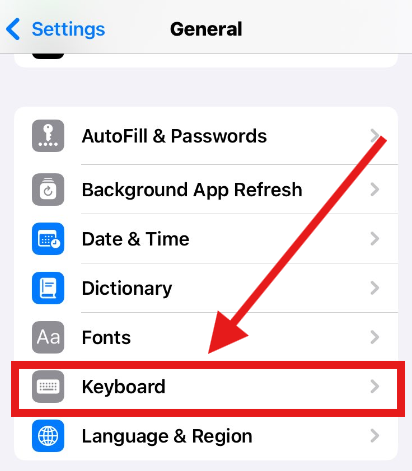 iPhone でキーボードの言語を変更する