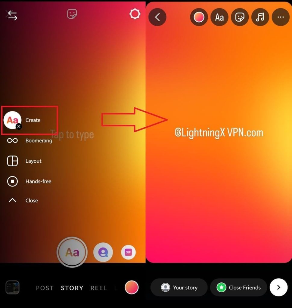 Enter Instagram Story