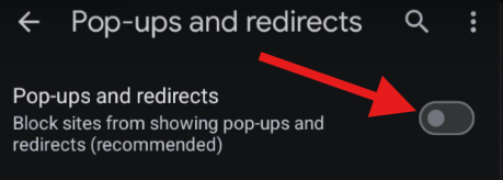 Enable Pop-Up Blocker
