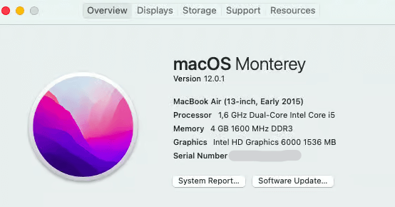 Check your macOS version