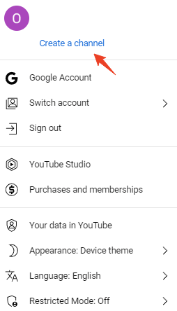 Click “Create a Channel”