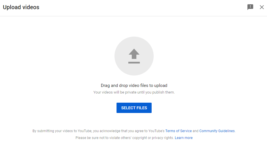 Select the Video File You Want to Upload