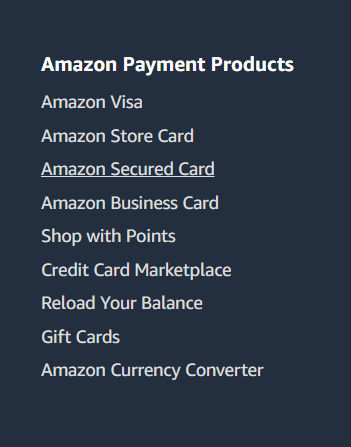 亚马逊支付产品