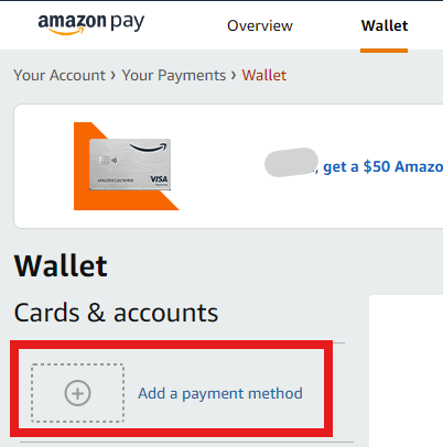 向亚马逊添加PayPal卡