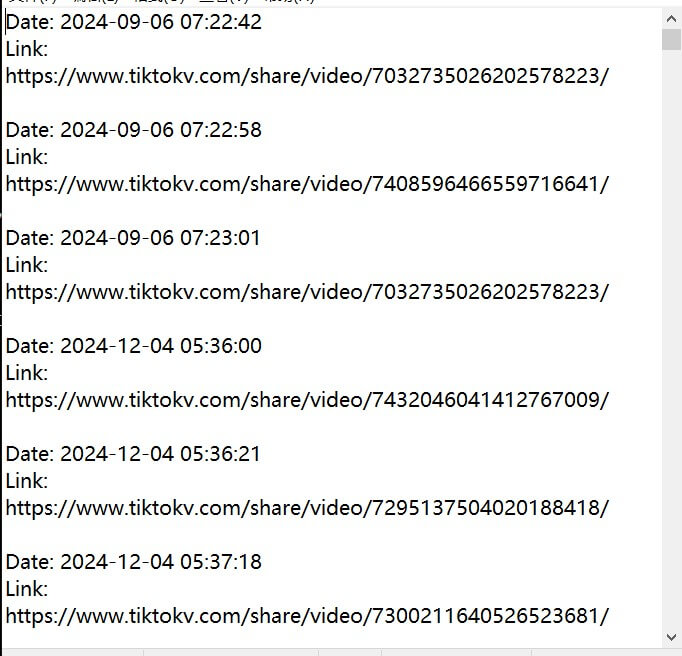 Links of the TikTok Videos You Watched