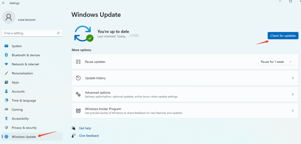 Run Windows Update