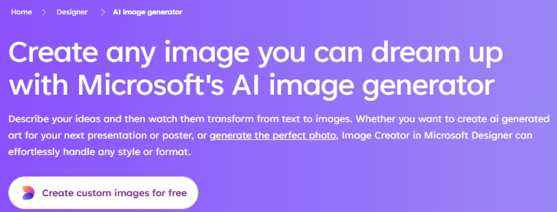 Microsoft AI image generator