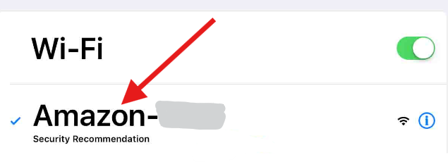 Connect to Alexa’s temporary Wi-Fi network