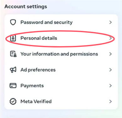 Personal details