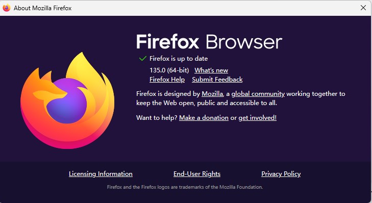 Firefox已是最新版本