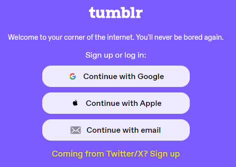 Tumblrにサインアップする4つの方法