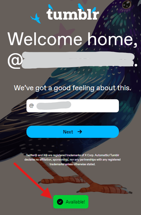 X（Twitter）を利用してTumblrに登録する