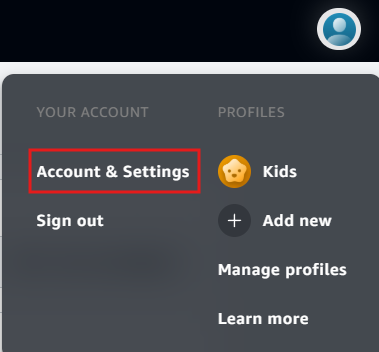 Account & Settings