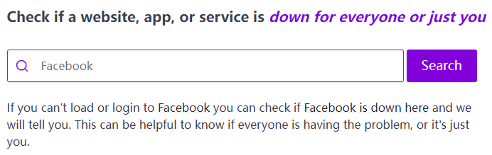 Down for Everyone or Just Me