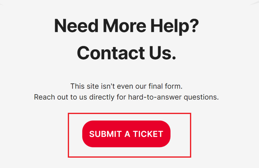 Click the “Submit a Ticket” Button