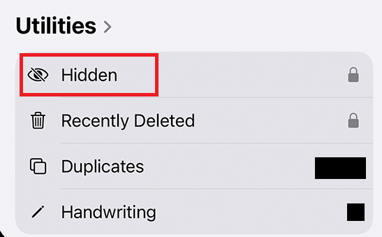 iPhone で非表示の写真を見る方法